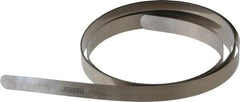 SPI - 0.03mm Thick x 25 Ft. Long x 1/2 Inch Wide, Feeler Stock Roll - High Carbon Steel - Apex Tool & Supply