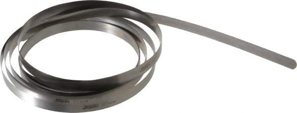 SPI - 0.07mm Thick x 10 Ft. Long x 1/2 Inch Wide, Feeler Stock Roll - High Carbon Steel - Apex Tool & Supply