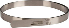 SPI - 0.0025 Inch Thick x 25 Ft. Long x 1/2 Inch Wide, Feeler Stock Roll - High Carbon Steel - Apex Tool & Supply