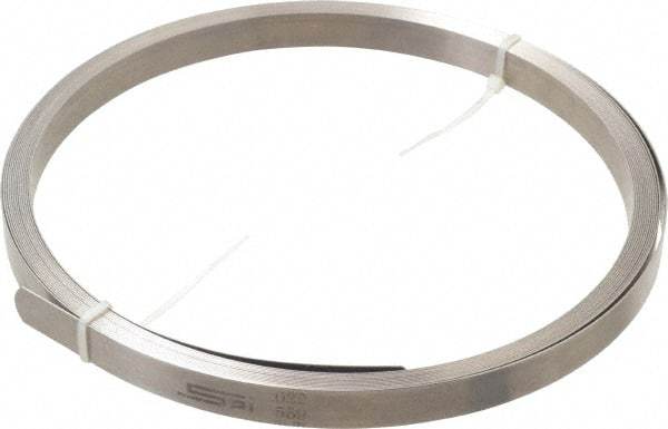 SPI - 0.022 Inch Thick x 25 Ft. Long x 1/2 Inch Wide, Feeler Stock Roll - High Carbon Steel - Apex Tool & Supply