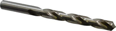 Hertel - 1/2" 118° High Speed Steel Jobber Drill - Bright Finish, Right Hand Cut, Spiral Flute, Straight Shank, 6" OAL, Standard Point - Apex Tool & Supply