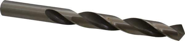 Hertel - 11/16" 118° High Speed Steel Jobber Drill - Bright Finish, Right Hand Cut, Spiral Flute, Straight Shank, 7-5/8" OAL, Standard Point - Apex Tool & Supply