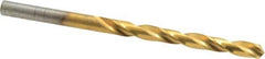 Hertel - 7/32" 118° High Speed Steel Jobber Drill - TiN Finish, Right Hand Cut, Spiral Flute, Straight Shank, 3-3/4" OAL, Standard Point - Apex Tool & Supply