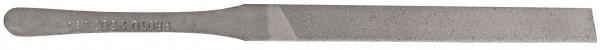 Proto - 5-1/4" Long, Smooth Cut, Flat American-Pattern File - Double Cut, 1/4" Overall Thickness, Tang - Apex Tool & Supply