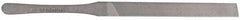 Proto - 5-1/4" Long, Smooth Cut, Flat American-Pattern File - Double Cut, 1/4" Overall Thickness, Tang - Apex Tool & Supply