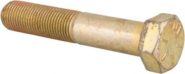 Made in USA - 1/2-20 UNF, 2-3/4" Length Under Head Hex Head Cap Screw - Apex Tool & Supply