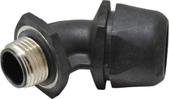 Murrplastik - 1/2" Trade, Nylon Compression Angled Liquidtight Conduit Connector - Noninsulated - Apex Tool & Supply