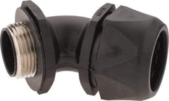 Murrplastik - 1" Trade, Nylon Compression Angled Liquidtight Conduit Connector - Noninsulated - Apex Tool & Supply