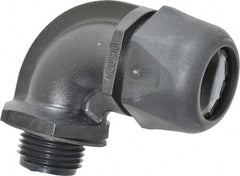 Murrplastik - 1/2" Trade, Nylon Compression Angled Liquidtight Conduit Connector - Noninsulated - Apex Tool & Supply