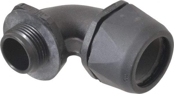 Murrplastik - 3/4" Trade, Nylon Compression Angled Liquidtight Conduit Connector - Noninsulated - Apex Tool & Supply