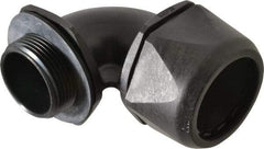 Murrplastik - 1-1/4" Trade, Nylon Compression Angled Liquidtight Conduit Connector - Noninsulated - Apex Tool & Supply