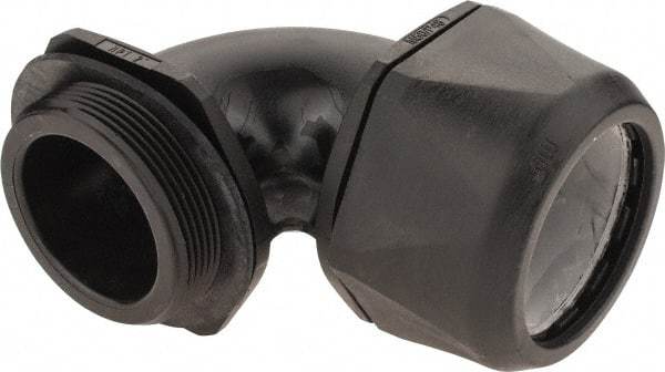 Murrplastik - 2" Trade, Nylon Compression Angled Liquidtight Conduit Connector - Noninsulated - Apex Tool & Supply