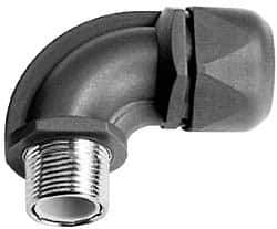 Murrplastik - 3/8" Trade, Nylon Compression Angled Liquidtight Conduit Connector - Noninsulated - Apex Tool & Supply