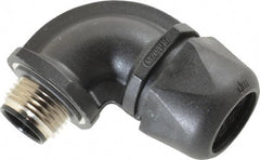 Murrplastik - 1/2" Trade, Nylon Compression Angled Liquidtight Conduit Connector - Noninsulated - Apex Tool & Supply