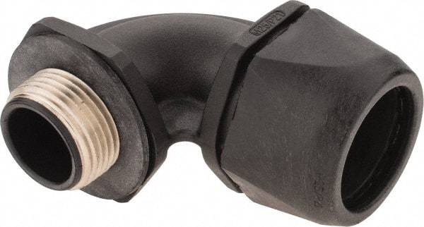 Murrplastik - 3/4" Trade, Nylon Compression Angled Liquidtight Conduit Connector - Noninsulated - Apex Tool & Supply