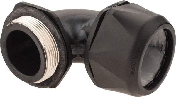 Murrplastik - 2" Trade, Nylon Compression Angled Liquidtight Conduit Connector - Noninsulated - Apex Tool & Supply