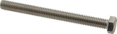 Value Collection - 3/8-16 UNC, 4" Length Under Head Hex Head Cap Screw - Fully Threaded, Grade 316 Stainless Steel, Uncoated, 9/16" Hex - Apex Tool & Supply