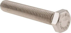 Value Collection - 1/2-13 UNC, 3" Length Under Head Hex Head Cap Screw - Fully Threaded, Grade 316 Stainless Steel, Uncoated, 3/4" Hex - Apex Tool & Supply