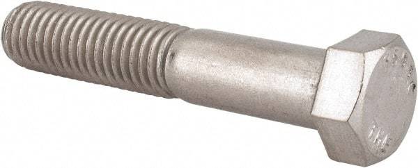 Value Collection - 9/16-12 UNC, 3" Length Under Head Hex Head Cap Screw - Partially Threaded, Grade 18-8 Stainless Steel, Uncoated, 13/16" Hex - Apex Tool & Supply