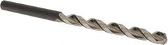 Guhring - #4 130° High Speed Steel Jobber Drill - Bright Finish, Right Hand Cut, Parabolic Flute, Straight Shank, 3-21/32" OAL, Standard Point - Apex Tool & Supply