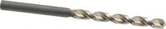 Guhring - #5 130° High Speed Steel Jobber Drill - Bright Finish, Right Hand Cut, Parabolic Flute, Straight Shank, 3-3/8" OAL, Standard Point - Apex Tool & Supply