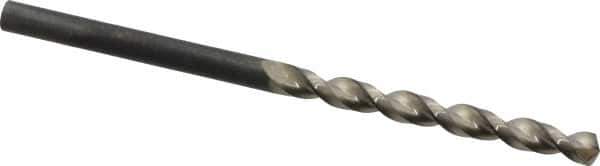 Guhring - #27 130° High Speed Steel Jobber Drill - Bright Finish, Right Hand Cut, Parabolic Flute, Straight Shank, 2-3/4" OAL, Standard Point - Apex Tool & Supply