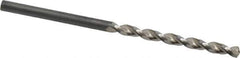 Guhring - #33 130° High Speed Steel Jobber Drill - Bright Finish, Right Hand Cut, Parabolic Flute, Straight Shank, 2-13/32" OAL, Standard Point - Apex Tool & Supply