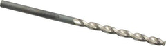 Guhring - #36 130° High Speed Steel Jobber Drill - Bright Finish, Right Hand Cut, Parabolic Flute, Straight Shank, 2-13/32" OAL, Standard Point - Apex Tool & Supply