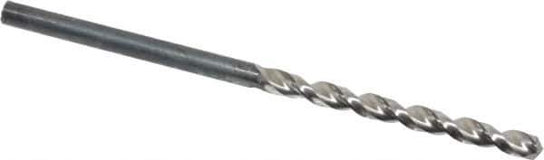 Guhring - #38 130° High Speed Steel Jobber Drill - Bright Finish, Right Hand Cut, Parabolic Flute, Straight Shank, 2-1/4" OAL, Standard Point - Apex Tool & Supply