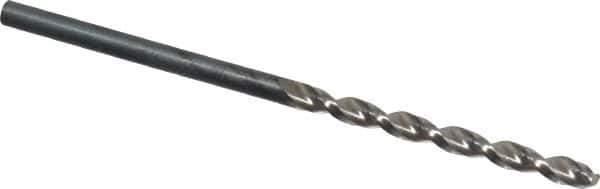 Guhring - #40 130° High Speed Steel Jobber Drill - Bright Finish, Right Hand Cut, Parabolic Flute, Straight Shank, 2-1/4" OAL, Standard Point - Apex Tool & Supply
