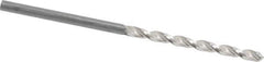 Guhring - #42 130° High Speed Steel Jobber Drill - Bright Finish, Right Hand Cut, Parabolic Flute, Straight Shank, 2-1/4" OAL, Standard Point - Apex Tool & Supply