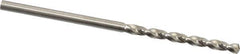 Guhring - #43 130° High Speed Steel Jobber Drill - Bright Finish, Right Hand Cut, Parabolic Flute, Straight Shank, 2-3/32" OAL, Standard Point - Apex Tool & Supply