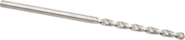 Guhring - #47 130° High Speed Steel Jobber Drill - Bright Finish, Right Hand Cut, Parabolic Flute, Straight Shank, 1-15/16" OAL, Standard Point - Apex Tool & Supply