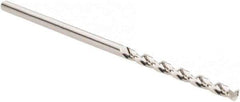 Guhring - #52 130° High Speed Steel Jobber Drill - Bright Finish, Right Hand Cut, Parabolic Flute, Straight Shank, 1-11/16" OAL, Standard Point - Apex Tool & Supply