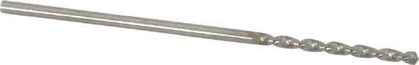 Guhring - #56 130° High Speed Steel Jobber Drill - Bright Finish, Right Hand Cut, Parabolic Flute, Straight Shank, 1-7/16" OAL, Standard Point - Apex Tool & Supply