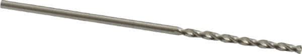 Guhring - #58 130° High Speed Steel Jobber Drill - Bright Finish, Right Hand Cut, Parabolic Flute, Straight Shank, 1-7/16" OAL, Standard Point - Apex Tool & Supply