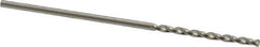 Guhring - #58 130° High Speed Steel Jobber Drill - Bright Finish, Right Hand Cut, Parabolic Flute, Straight Shank, 1-7/16" OAL, Standard Point - Apex Tool & Supply