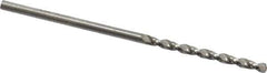 Guhring - 1/16" 130° High Speed Steel Jobber Drill - Bright Finish, Right Hand Cut, Parabolic Flute, Straight Shank, 1-11/16" OAL, Standard Point - Apex Tool & Supply