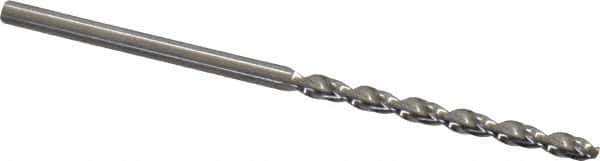 Guhring - 5/64" 130° High Speed Steel Jobber Drill - Bright Finish, Right Hand Cut, Parabolic Flute, Straight Shank, 1-15/16" OAL, Standard Point - Apex Tool & Supply