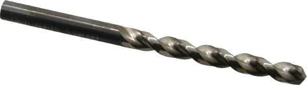 Guhring - Letter G 130° High Speed Steel Jobber Drill - Bright Finish, Right Hand Cut, Parabolic Flute, Straight Shank, 3-31/32" OAL, Standard Point - Apex Tool & Supply