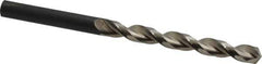 Guhring - Letter N 130° High Speed Steel Jobber Drill - Bright Finish, Right Hand Cut, Parabolic Flute, Straight Shank, 4-19/32" OAL, Standard Point - Apex Tool & Supply