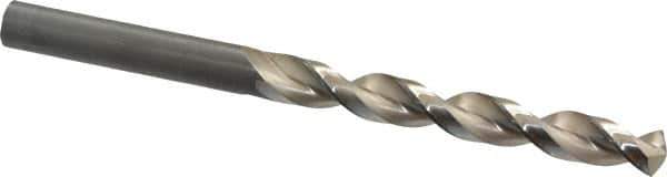 Guhring - Letter T 130° High Speed Steel Jobber Drill - Bright Finish, Right Hand Cut, Parabolic Flute, Straight Shank, 4-29/32" OAL, Standard Point - Apex Tool & Supply