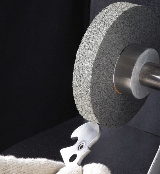 Standard Abrasives - 8" Diam, 3" Center Hole, Fine Grade, Silicon Carbide Deburring Wheel - Apex Tool & Supply