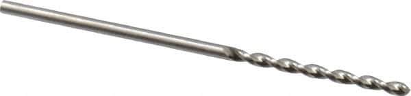 Guhring - 1.25mm 130° High Speed Steel Jobber Drill - Bright Finish, Right Hand Cut, Parabolic Flute, Straight Shank, 1-1/2" OAL, Standard Point - Apex Tool & Supply