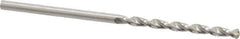 Guhring - 2.15mm 130° High Speed Steel Jobber Drill - Bright Finish, Right Hand Cut, Parabolic Flute, Straight Shank, 2-3/32" OAL, Standard Point - Apex Tool & Supply