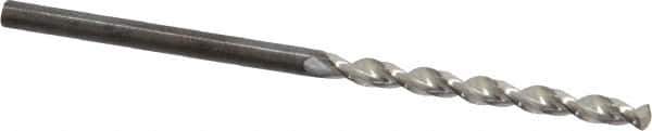 Guhring - 2.5mm 130° High Speed Steel Jobber Drill - Bright Finish, Right Hand Cut, Parabolic Flute, Straight Shank, 2-1/4" OAL, Standard Point - Apex Tool & Supply