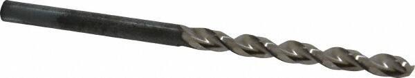 Guhring - 3.95mm 130° High Speed Steel Jobber Drill - Bright Finish, Right Hand Cut, Parabolic Flute, Straight Shank, 2-61/64" OAL, Standard Point - Apex Tool & Supply