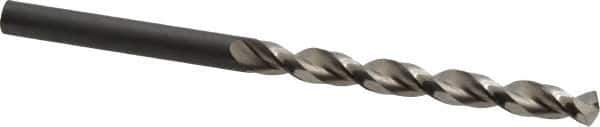 Guhring - 5mm 130° High Speed Steel Jobber Drill - Bright Finish, Right Hand Cut, Parabolic Flute, Straight Shank, 3-25/64" OAL, Standard Point - Apex Tool & Supply