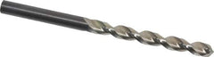 Guhring - 5.9mm 130° High Speed Steel Jobber Drill - Bright Finish, Right Hand Cut, Parabolic Flute, Straight Shank, 93mm OAL, Standard Point - Apex Tool & Supply