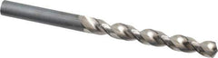 Guhring - 8.5mm 130° High Speed Steel Jobber Drill - Bright Finish, Right Hand Cut, Parabolic Flute, Straight Shank, 4-39/64" OAL, Standard Point - Apex Tool & Supply